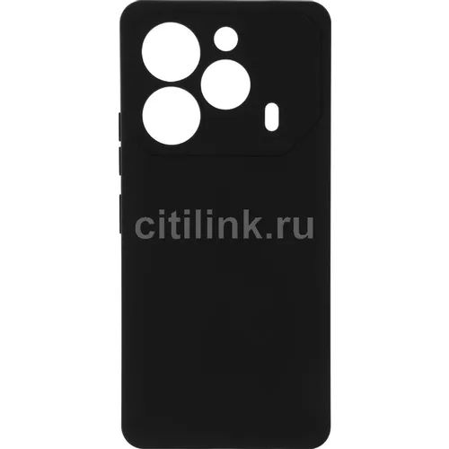 Чехол (клип-кейс) BORASCO Silicone Case, для Tecno Pova 6/6 Pro, черный [73173]