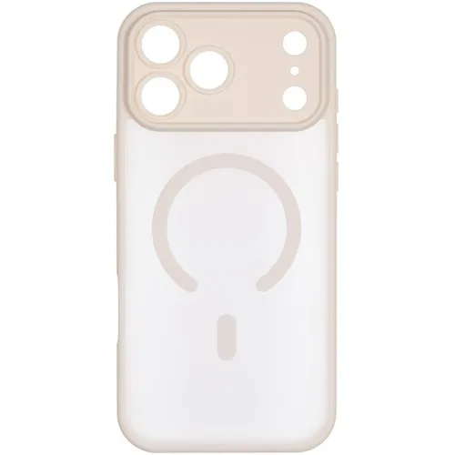 Чехол (клип-кейс) ZIBELINO Matte Shield, для Apple iPhone 17 Pro Max, противоударный, молочный [zms-apl-17-pro-max-msd-mlk]