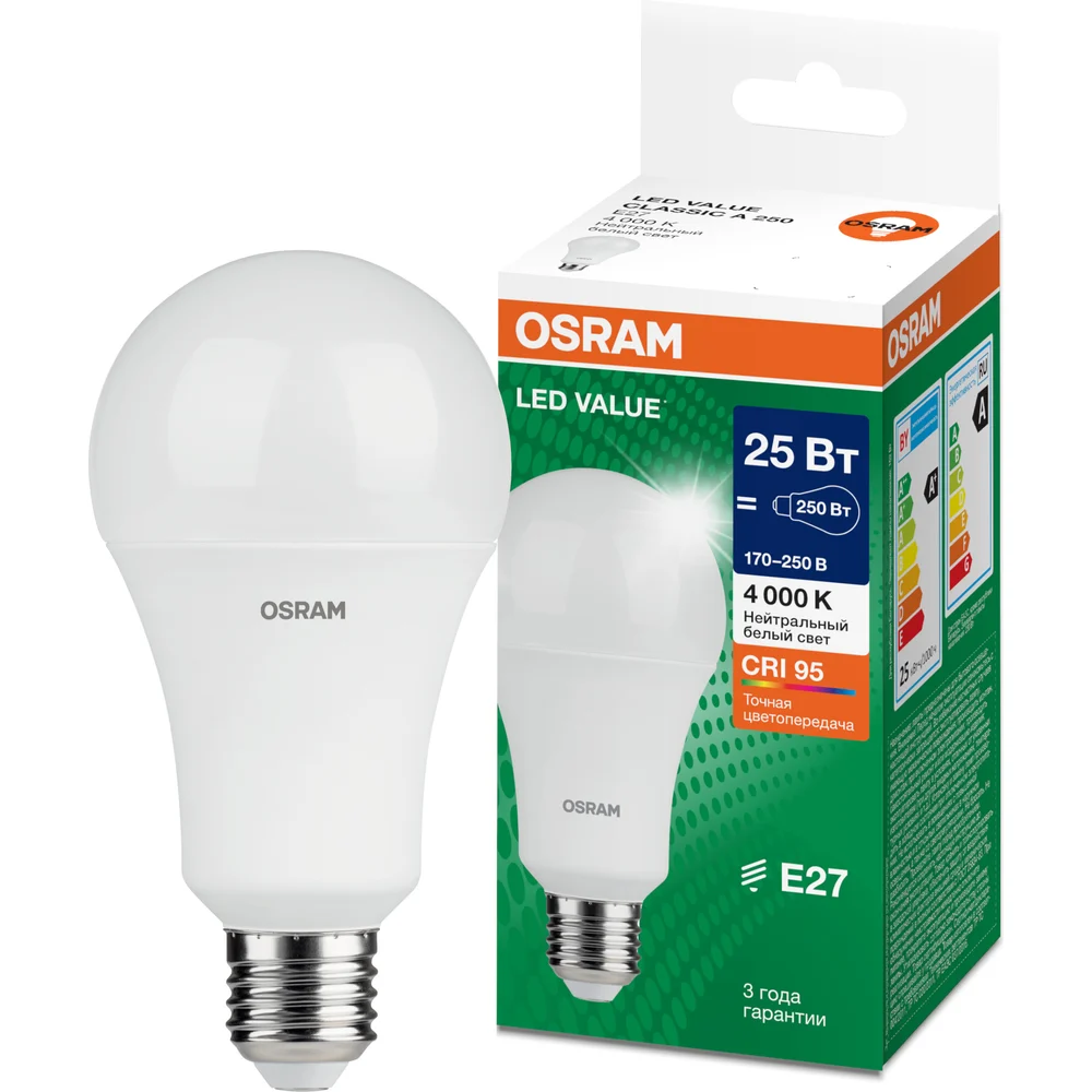Лампочка светодиодная Osram LVCLA200