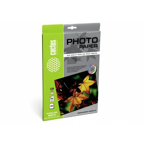 Фотобумага для струйной печати Cactus CS-MA422020DS