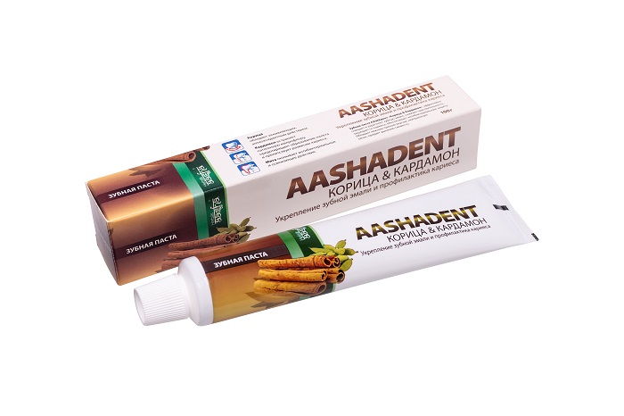 Зубная паста Корица-Кардамон AASHA HERBALS, 100 мл