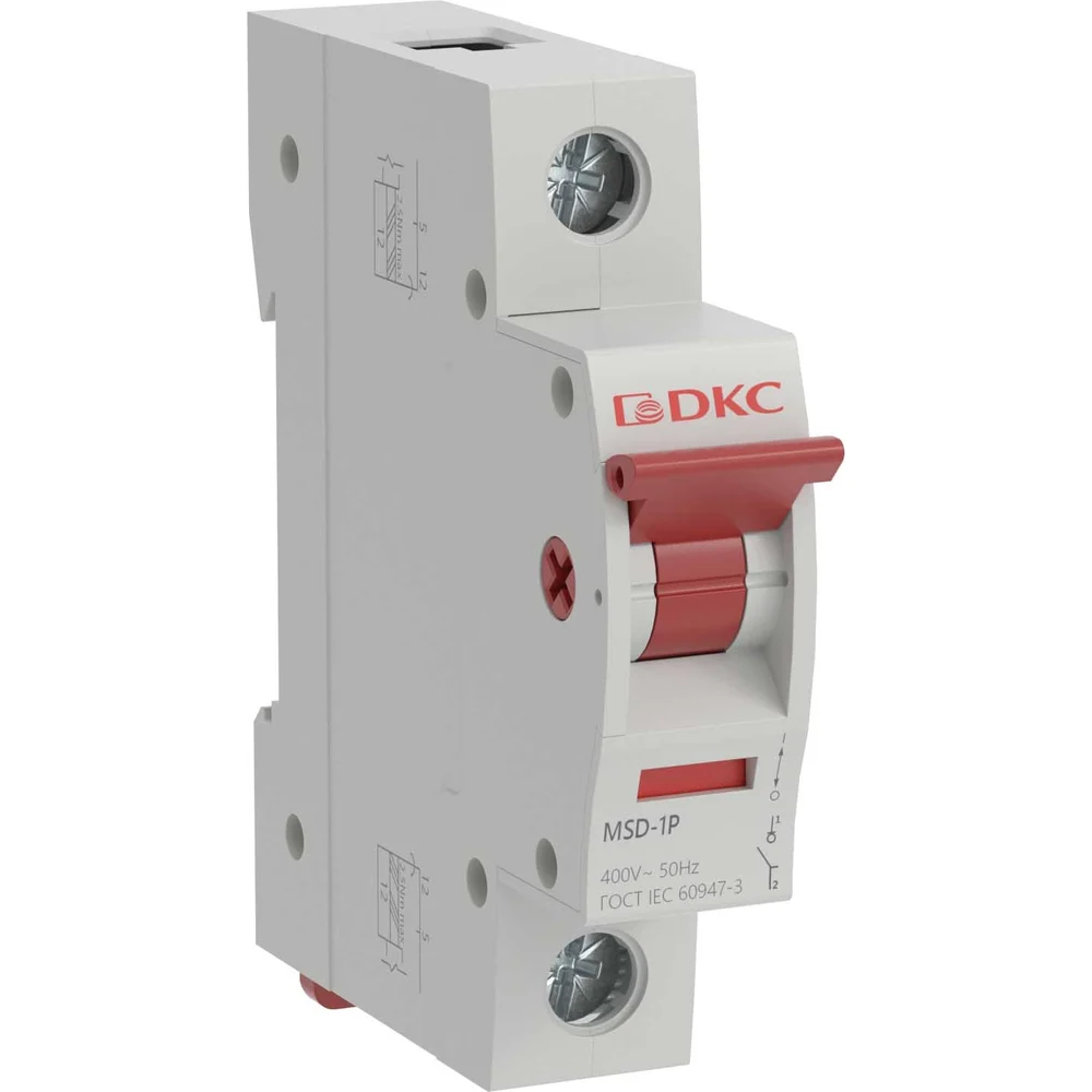 Модульные выключатели нагрузки YON MAX MSD-1P40 не имеют защиты ОТ MSD-1P40