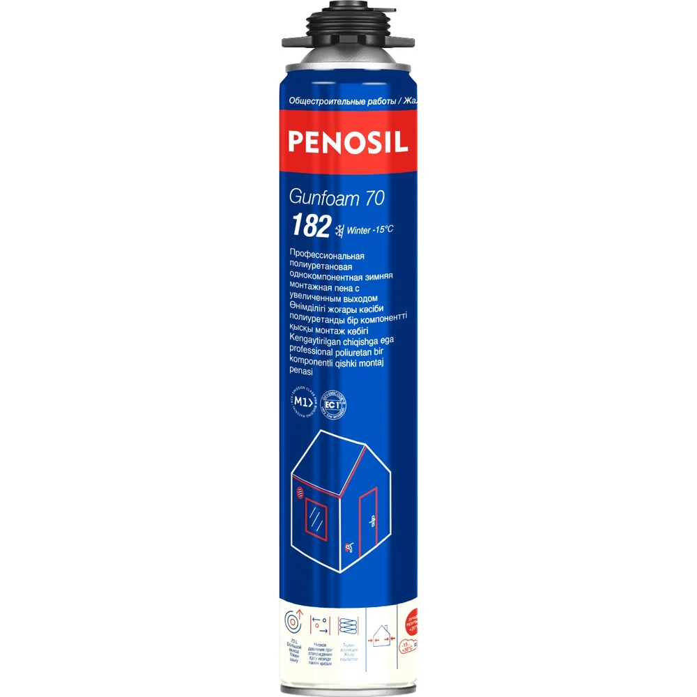 Пена монтажная профессиональная с увеличенным выходом Penosil Gunfoam Winter A1644Z