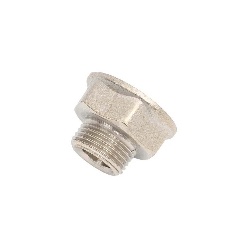 Переход LD PRIDE DN15х10 (1/2"ВР х 3/8"НР) латунь никель с биркой LD.67.519.15х10