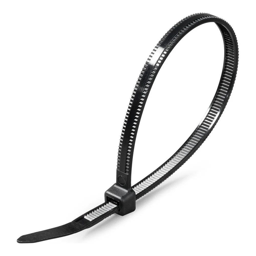 Нейлоновые стяжки с металлическим зубом FORTISFLEX 8X300