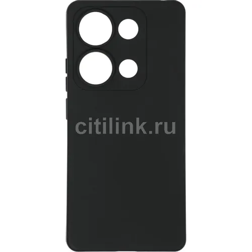 Чехол (клип-кейс) BORASCO Silicone Case, для Xiaomi Redmi Note 14S, черный [74998]
