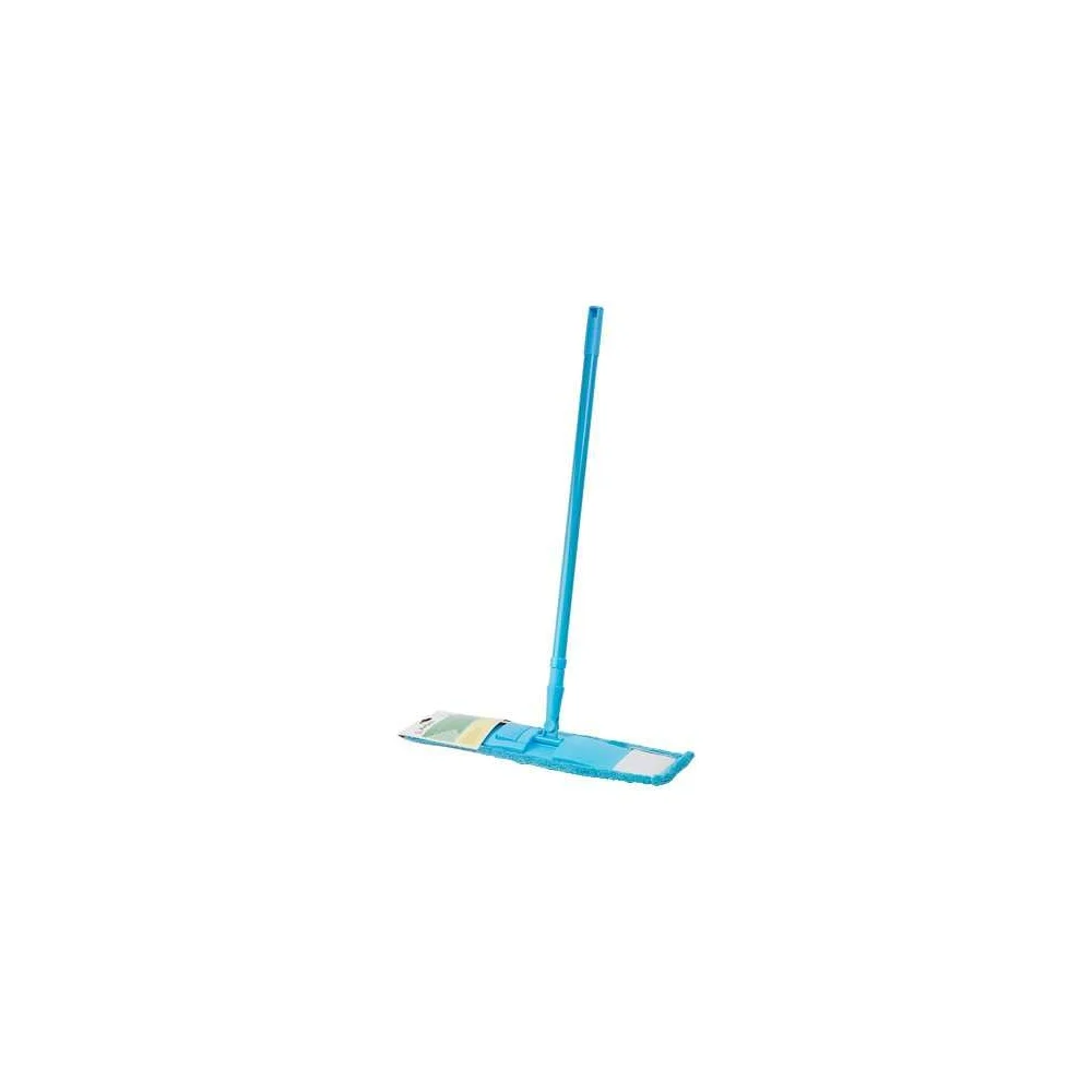 Швабра для пола PERFECTO LINEA Solid с насадкой из микрофибры голубая 43-492022 ЦВ-2999468287