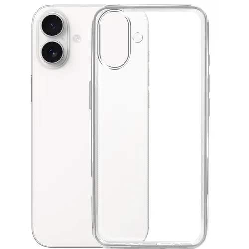 Чехол (клип-кейс) BORASCO Silicone Case, для Apple iPhone 16 Plus, прозрачный [73522]