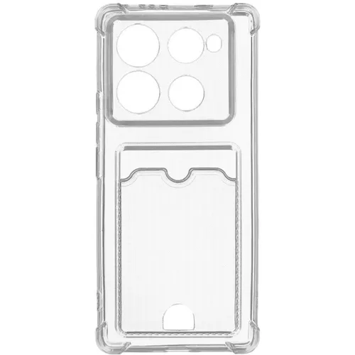 Чехол (клип-кейс) ZIBELINO Silicone Card Holder, для Infinix Note 40 Pro, прозрачный [zsch-inf-n40-pro-4g-cam-trn]