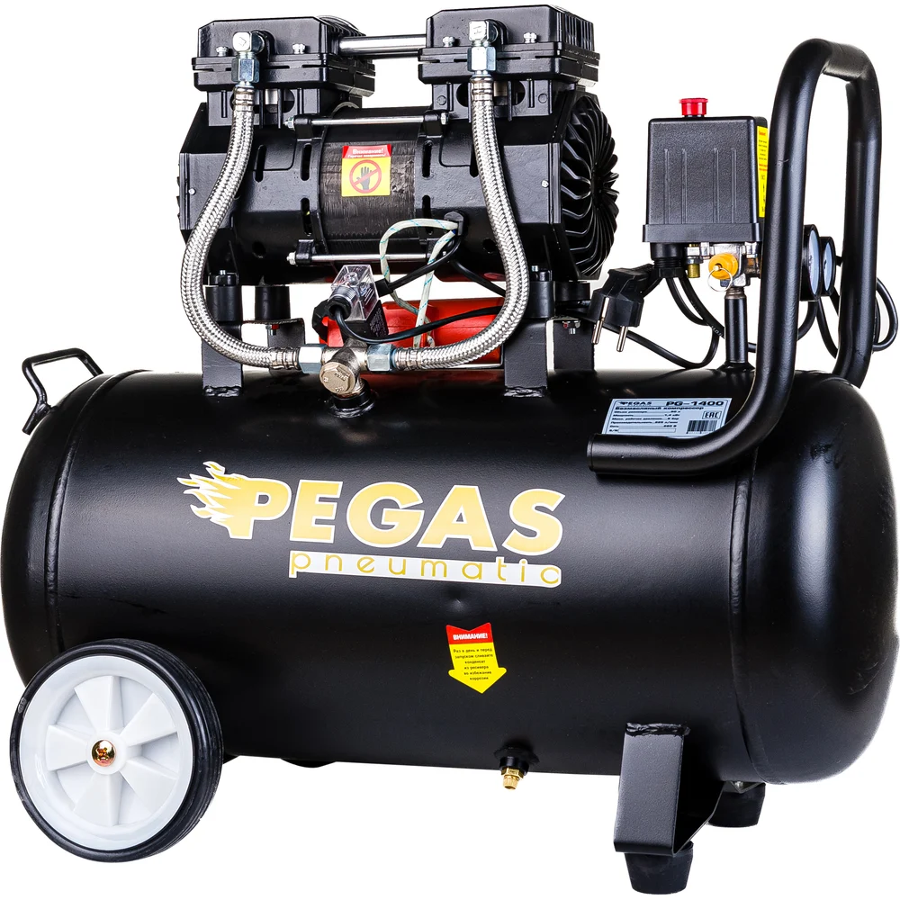 Малошумный безмасляный компрессор Pegas pneumatic PG-1400