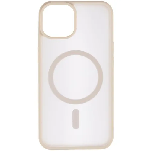 Чехол (клип-кейс) ZIBELINO Matte Shield, для Apple iPhone 13, противоударный, молочный [zms-apl-13-msd-mlk]