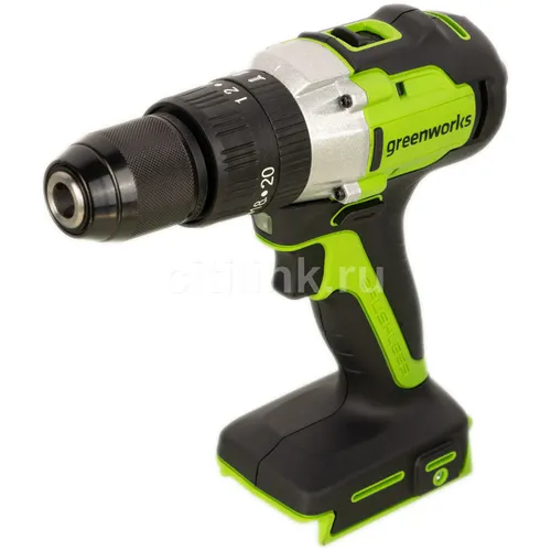 Ударная дрель-шуруповерт GREENWORKS GD24DD60