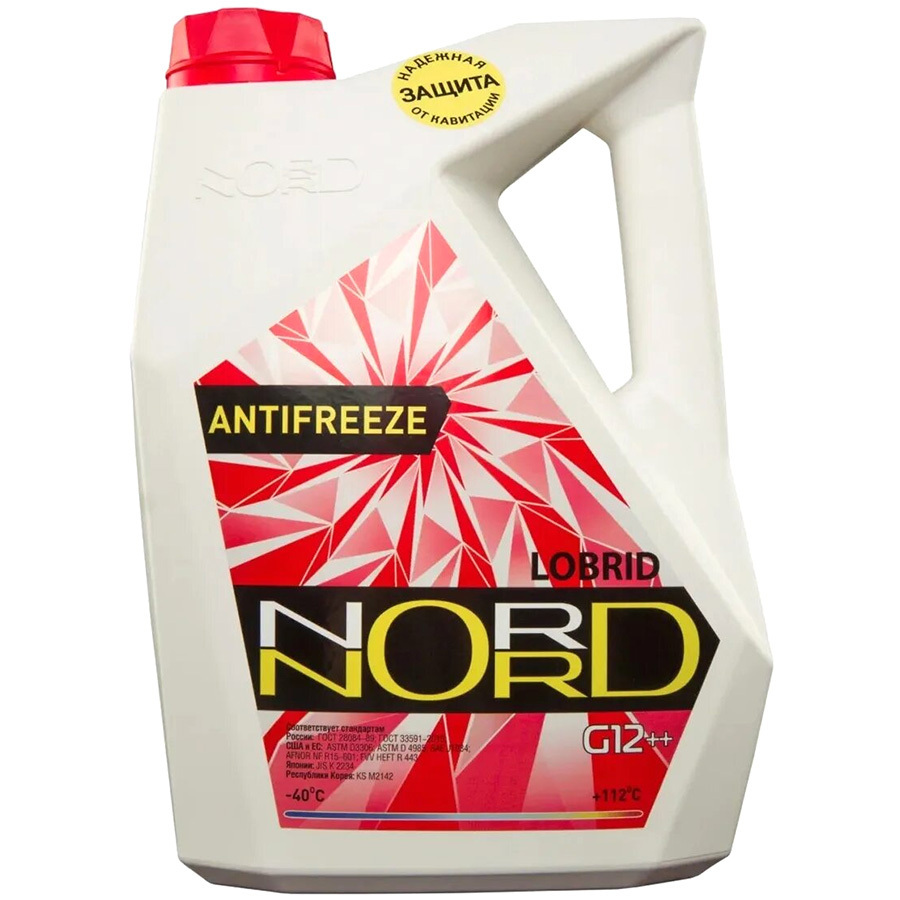 Антифриз Готовый NORD G12+ красный 5кг