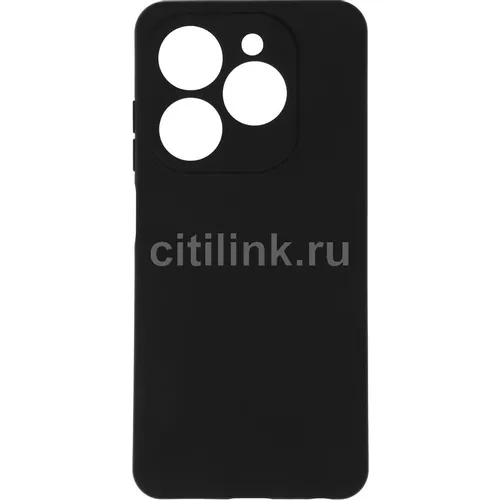 Чехол (клип-кейс) BORASCO Silicone Case, для Tecno Spark Go 2024, черный [72719]