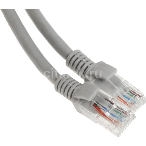 Патч-корд ExeGate UTP-RJ45-RJ45-C6-2M-GY
