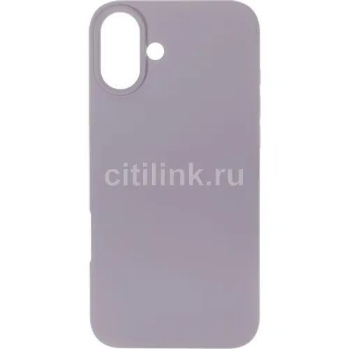 Чехол (клип-кейс) BORASCO Microfiber Case, для Apple iPhone 16 Plus, лавандовый [73686]