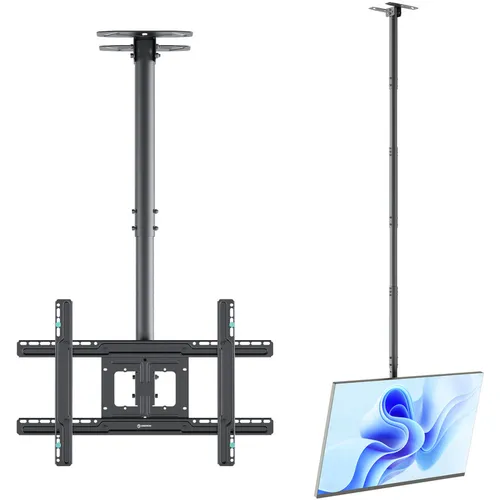 Кронштейн для телевизора ONKRON N2L, 32-80", потолочный, наклон, черный