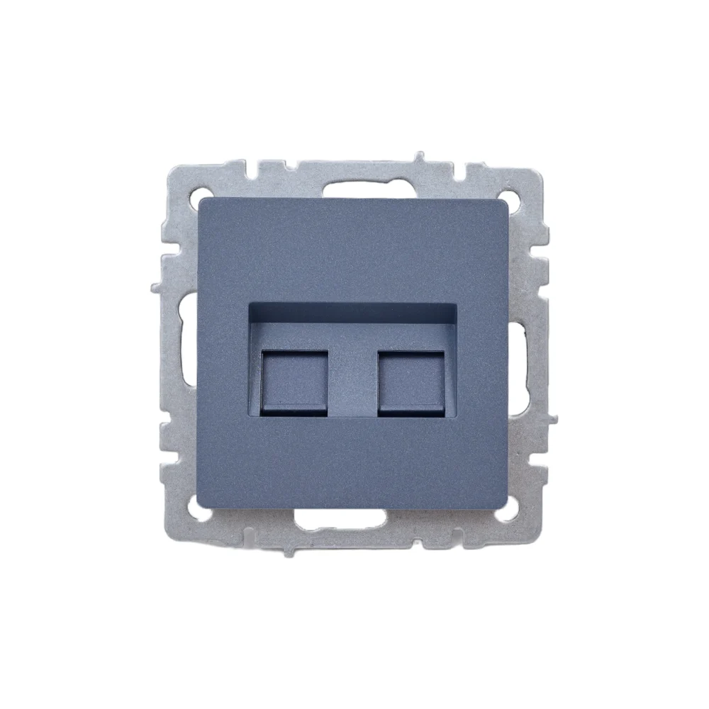 Двойная розетка IEK Brite RJ11