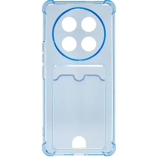 Чехол (клип-кейс) ZIBELINO Silicone Card Holder, для Honor X9c, голубой [zsch-hon-x9c-cam-lblu]