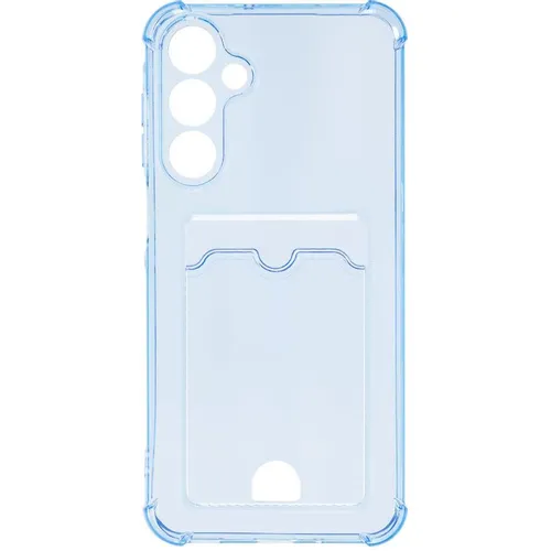 Чехол (клип-кейс) ZIBELINO Silicone Card Holder, для Samsung Galaxy A16 4G, голубой [zsch-sam-a166-cam-lblu]