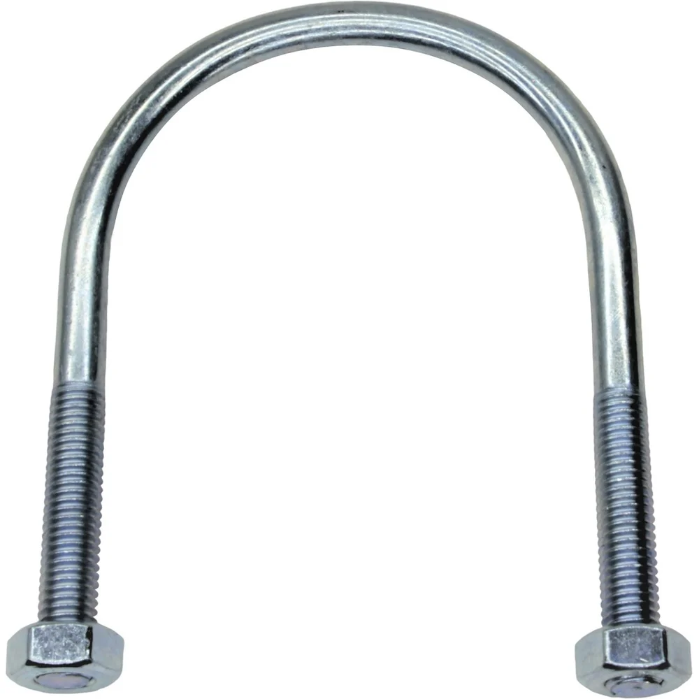 Хомут (скоба) STALMAX U-образный LCU М10 80-90 (3) (DIN 3570) с двумя гайками в комплекте (арт. 10179) оц. сталь (уп. 10 шт) 10179-023
