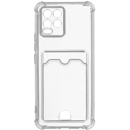Чехол (клип-кейс) ZIBELINO Silicone Card Holder, для Realme 8, прозрачный [zsch-rlm-8-cam-trn]