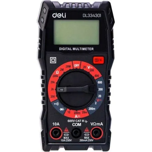 Универсальный цифровой мультиметр DELI DL334301
