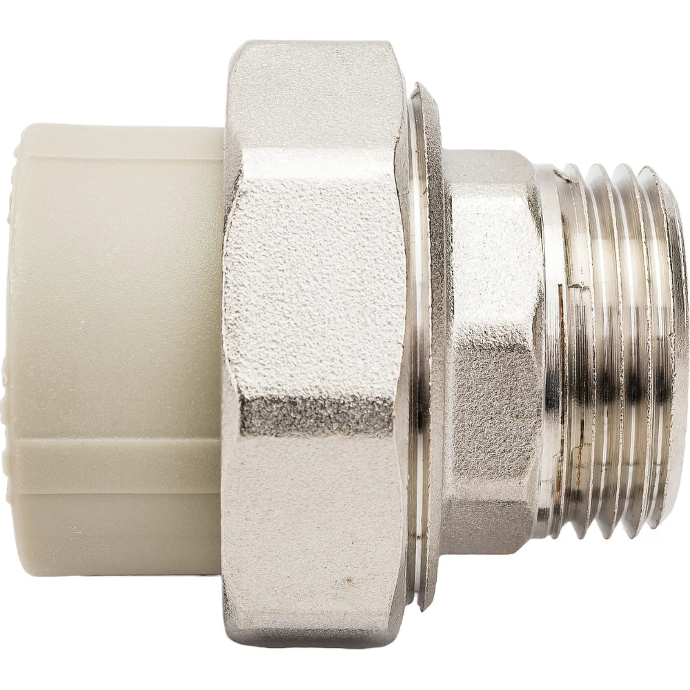 Комбинированная муфта VALFEX PP-R серая, разъем 32х1 дюйма НР 10156025Г 127-0348