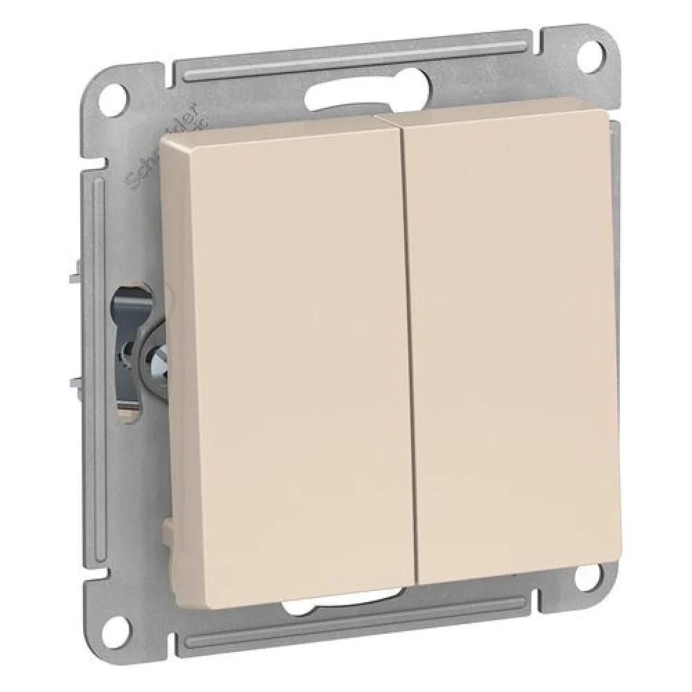 2-клавишный выключатель Systeme Electric ATLASDESIGN ATN000251S