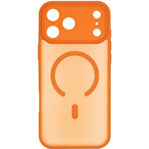Чехол (клип-кейс) ZIBELINO Matte Shield, для Apple iPhone 17 Pro Max, противоударный, оранжевый [zms-apl-17-pro-max-msd-org]