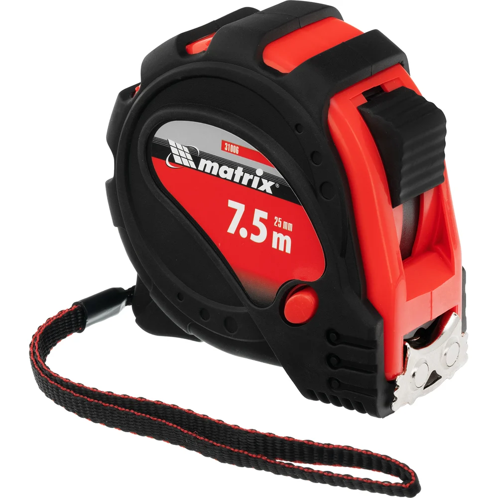 Рулетка 7.5 м х 25 мм Status magnet 3 fixations MATRIX 31006