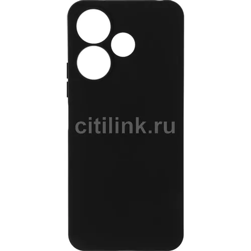 Чехол (клип-кейс) BORASCO Silicone Case, для Xiaomi Redmi 13, черный [73408]