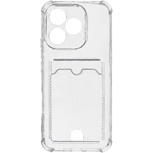 Чехол (клип-кейс) ZIBELINO Silicone Card Holder, для Honor 400 Lite, прозрачный [zsch-hon-400-lite-cam-trn]