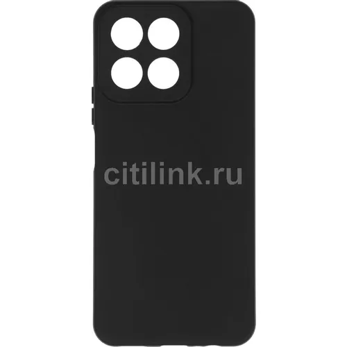 Чехол (клип-кейс) BORASCO Silicone Case, для Honor X7c, черный [73871]