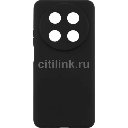 Чехол (клип-кейс) BORASCO Silicone Case, для Huawei Nova 12i, черный [73431]