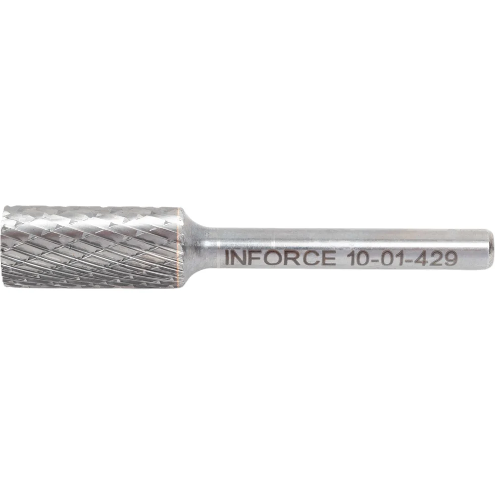 Бор-фреза форма А /цилиндр с гладким торцом/ DC 12х25/70 хв. 6 мм Inforce 10-01-429