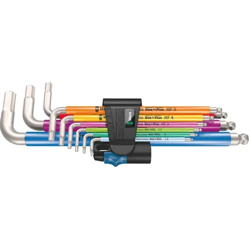 Ключ WERA 3950/9 Hex-Plus Multicolour HF Stainless 1 [we-022699]