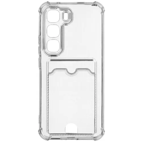 Чехол (клип-кейс) ZIBELINO Silicone Card Holder, для Infinix Hot 60 Pro+, прозрачный [zsch-inf-h60-pro-pl-cam-trn]