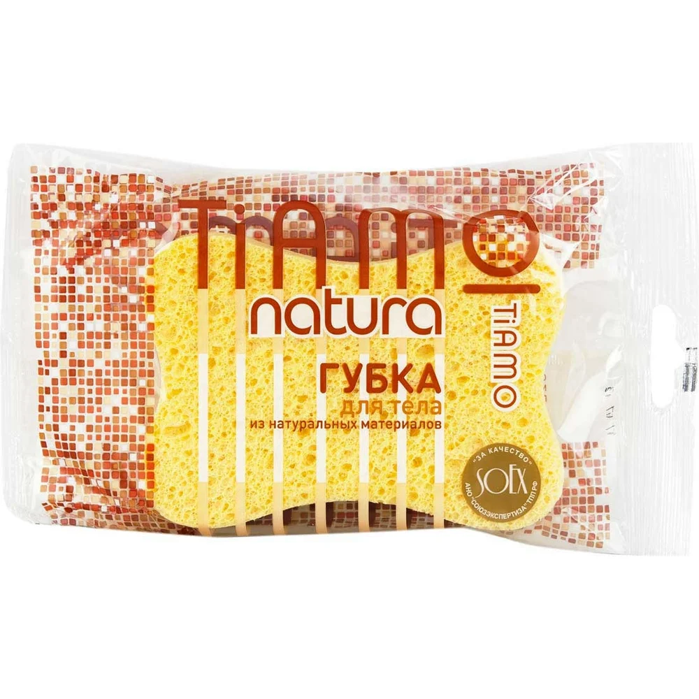 Губка для тела TIAMO Natura Комфорт целлюлоза 7691