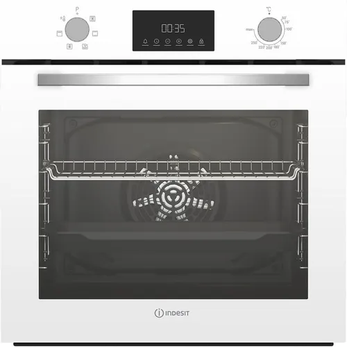 Духовой шкаф электрический Indesit IFE 3644 J WH, 72л, дверца с 2 стеклами, белый
