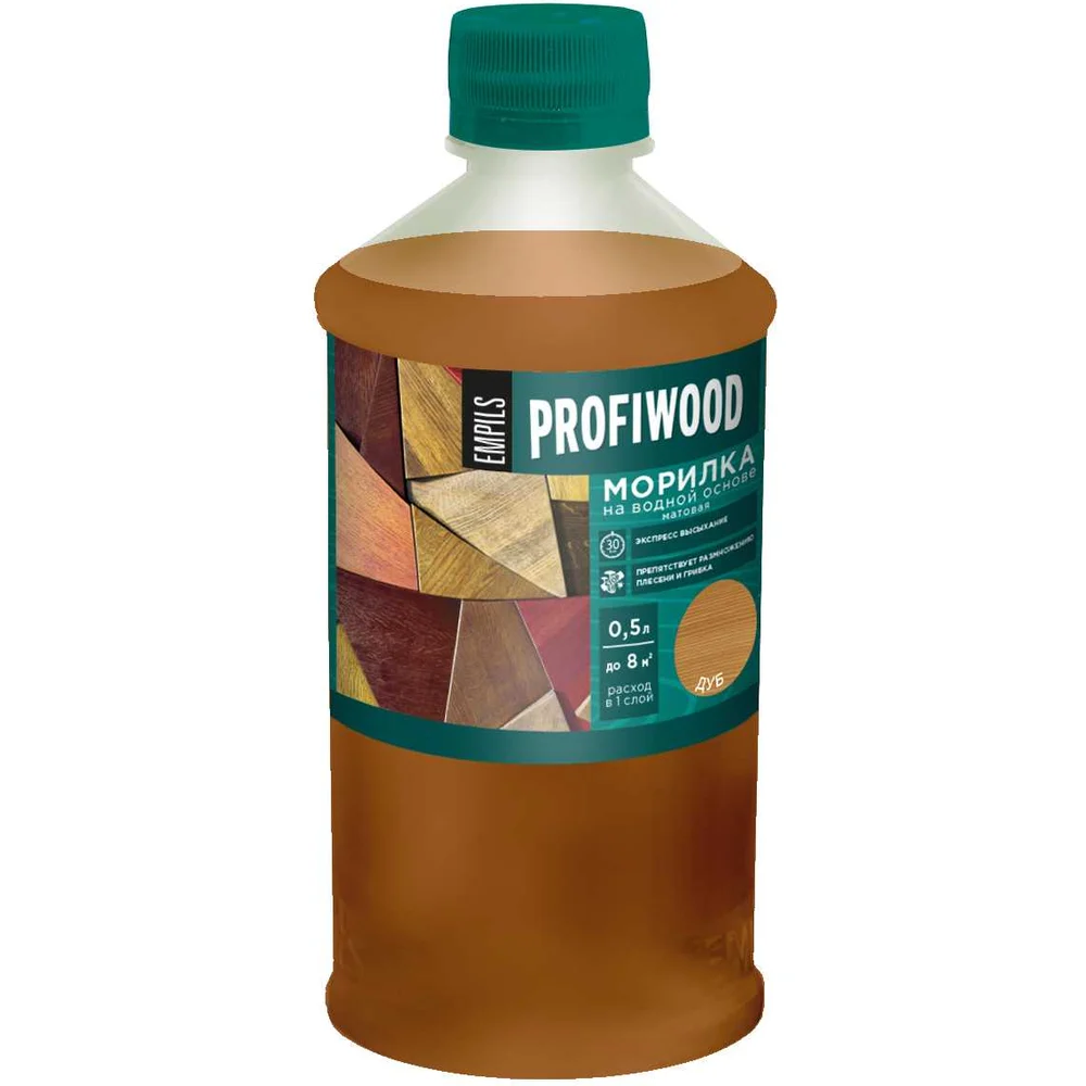 Морилка Profiwood на водной основе, дуб, 0.5 кг 67941