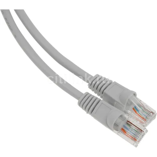 Патч-корд Buro UTP-5E-0,5M-G-LSZH UTP, кат.5E, 0.5м, серый