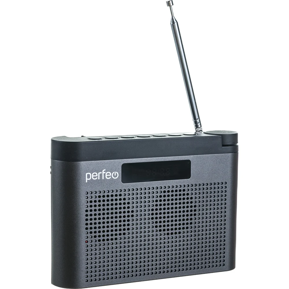 Цифровой радиоприемник Perfeo ТАЙГА FM MP3 встроенный аккумулятор, USB, серый 30015160