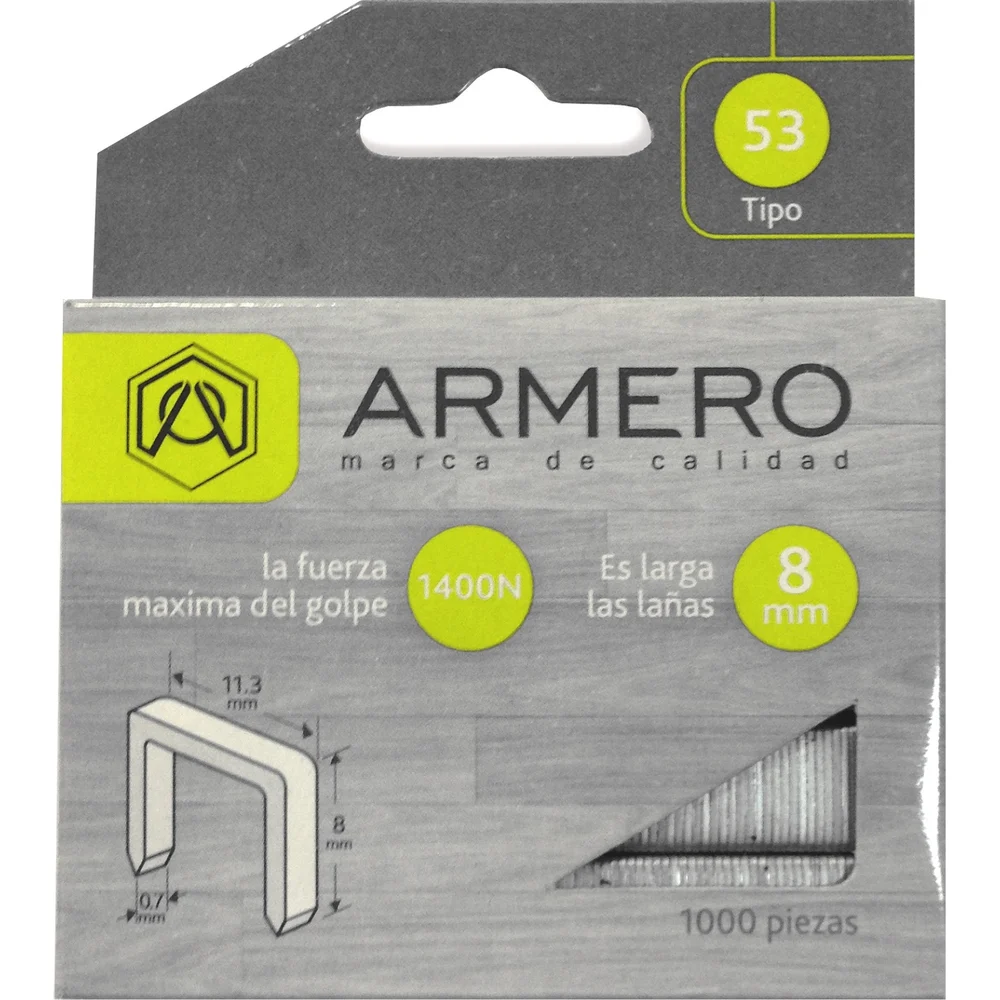 Скобы для степлера Armero A312/007