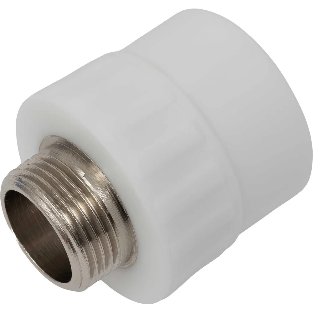 Муфта PP-R бел комб 32х3/4 НР Gigant GPM-32X34НР