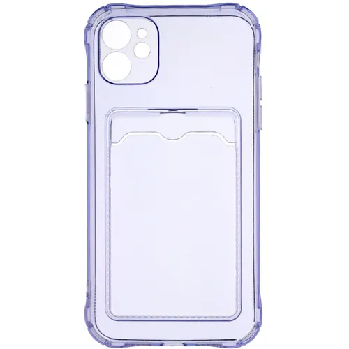Чехол (клип-кейс) ZIBELINO Silicone Card Holder, для Apple iPhone 11, сиреневый [zsch-apl-11-cam-lil]