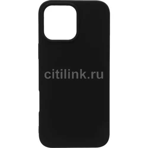 Чехол (клип-кейс) BORASCO Microfiber Case, для Apple iPhone 16 Pro Max, черный [73689]