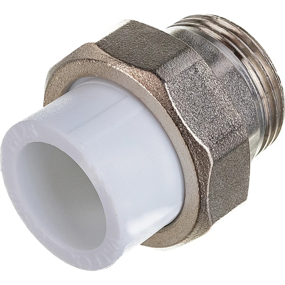 Комбинированная муфта VALFEX PP-R белая, разъем 25х1 дюйма НР 10156225 127-0225