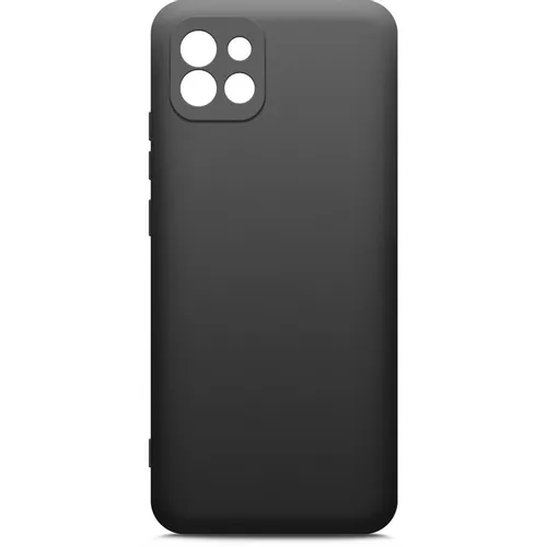 Чехол (клип-кейс) BORASCO Microfiber Case, для Samsung Galaxy A03, черный [70094]