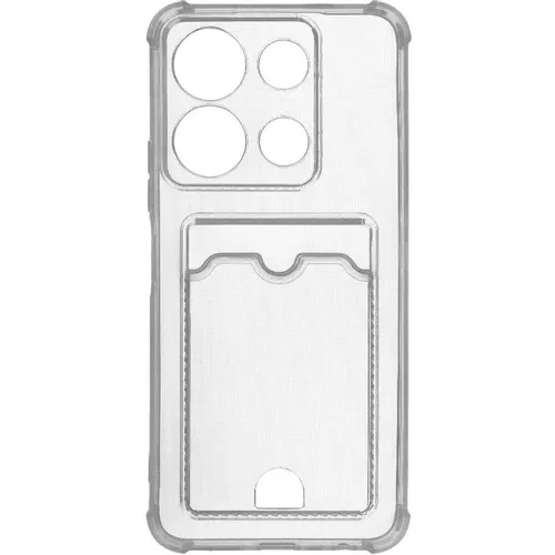 Чехол (клип-кейс) ZIBELINO Silicone Card Holder, для Infinix Note 30i, прозрачный [zsch-inf-n30i-cam-trn]